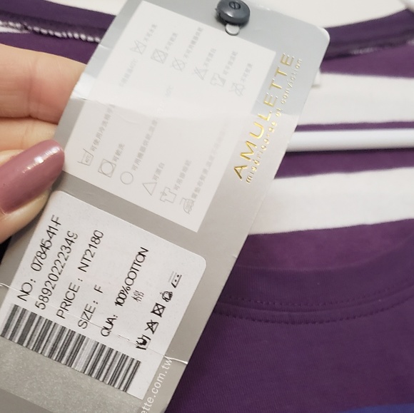 Amulette "I am a wonder of the world" striped tee - Picture 6 of 6